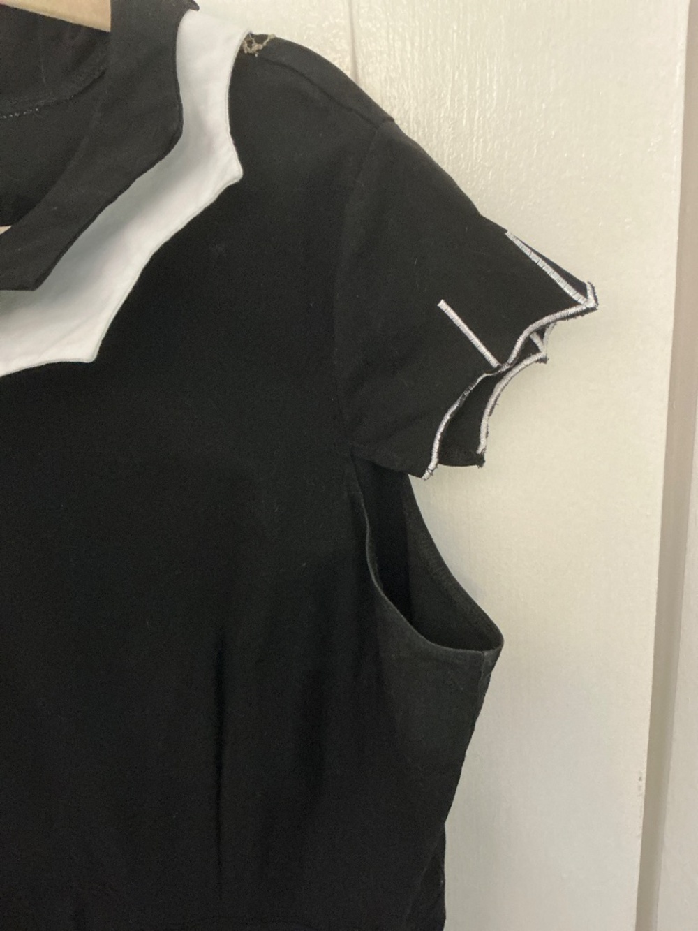 Spooky Cute Black Bat Halloween Dress Peter Pan Collar Goth Skater Dress - Picture 5 of 5